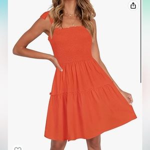 Orange summer dress